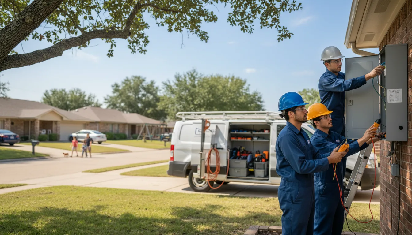 Certified electrician providing emergency electrical services in Huntsville, TX